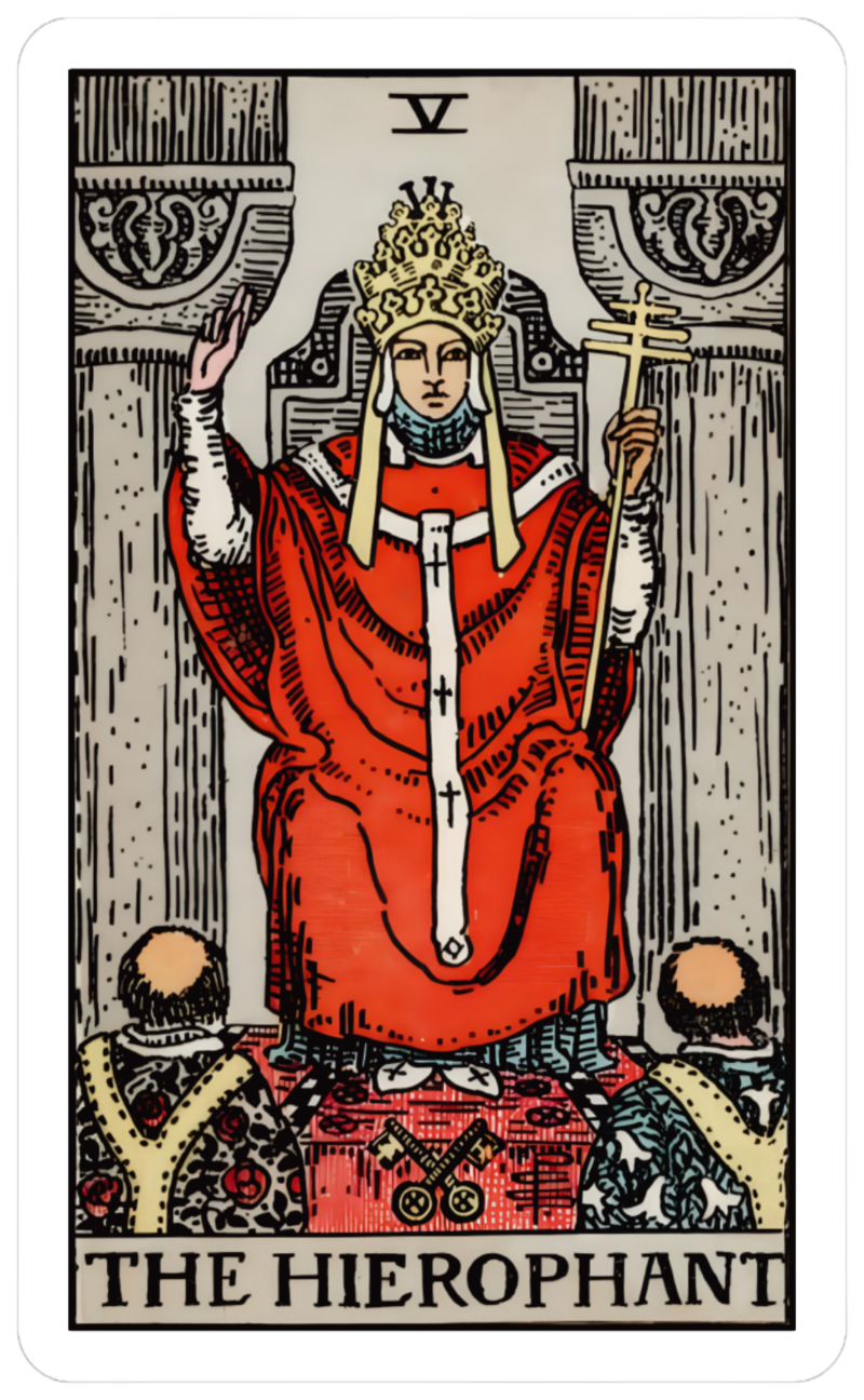 the hierophant card